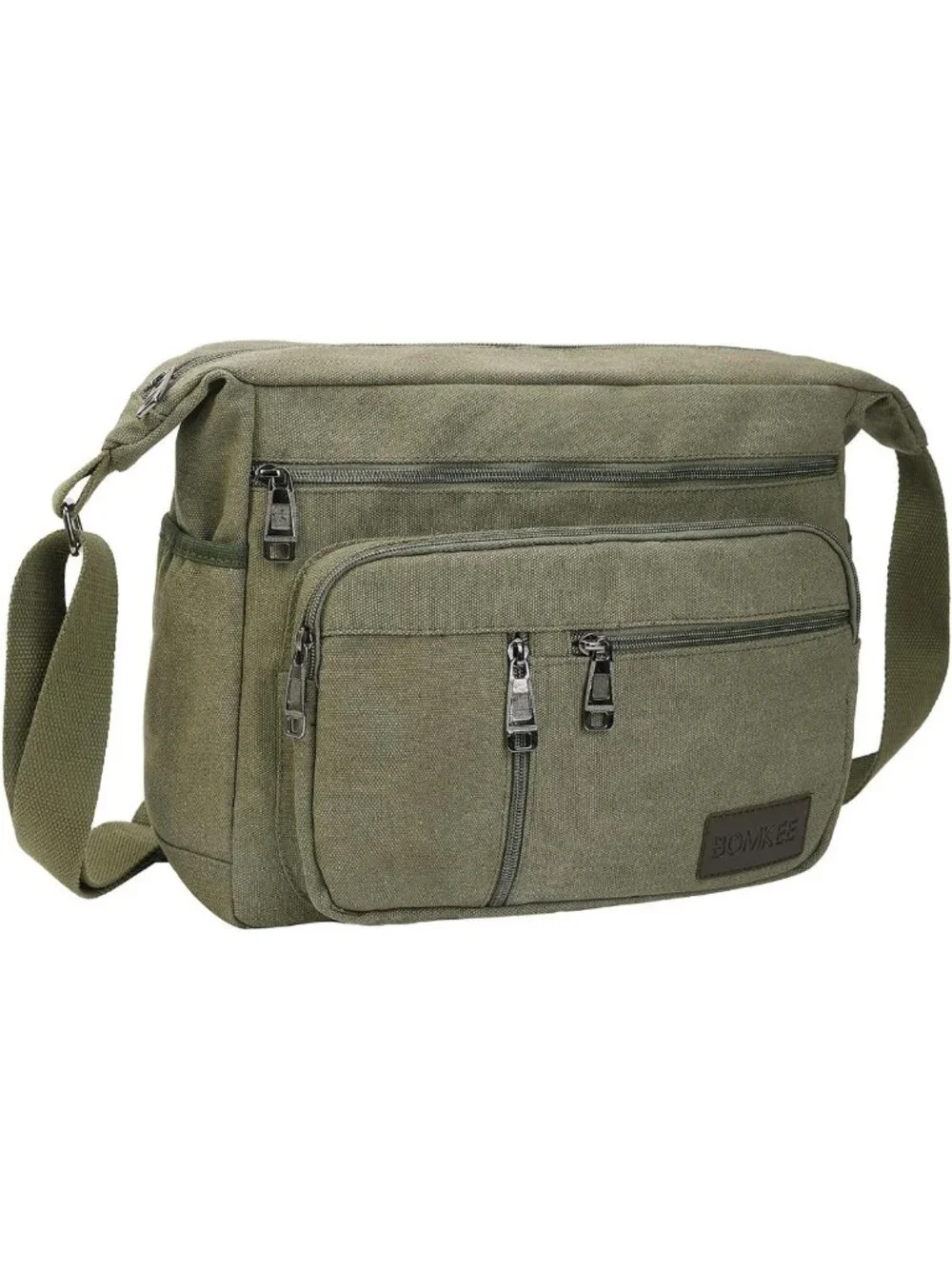 Vintage Canvas Messenger Bag | Unisex Crossbody Satchel for Work & Travel